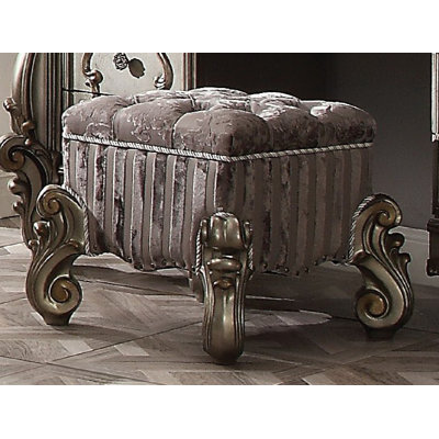 Batisa Solid Wood Accent Stool