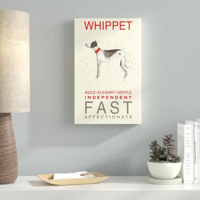 « whippet print », reproduction d’impression sur toile tendue