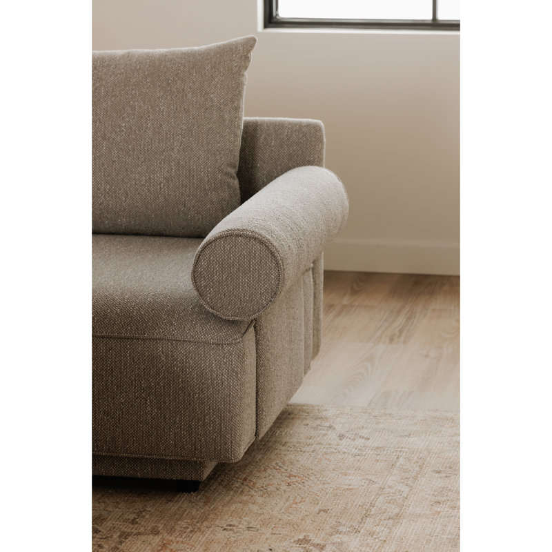 Fauteuil Catalya, Novax gris clair Boucle