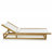 Eira Outdoor Wood Chaise Lounge Set with Table