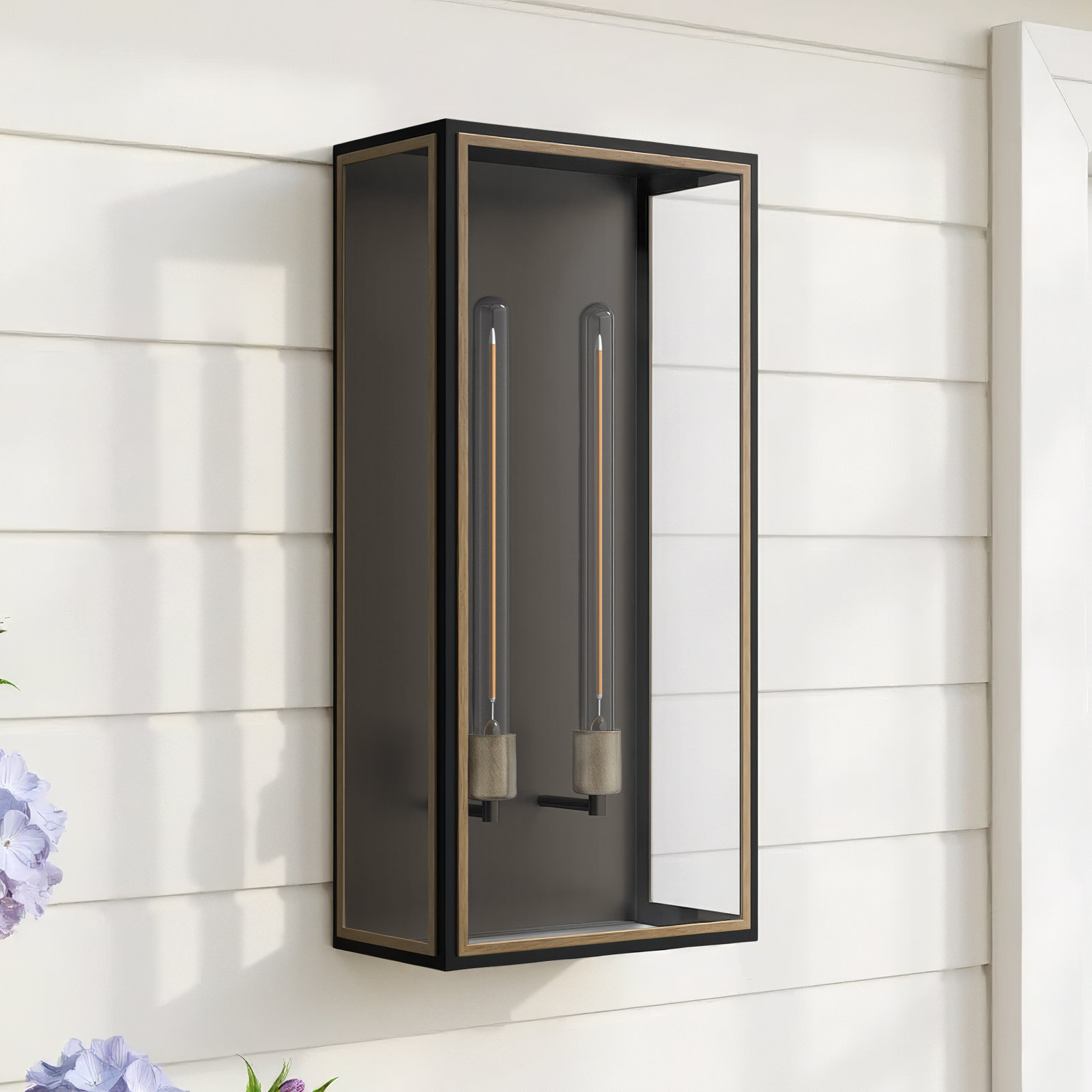 2 Light Outdoor Aluminum Wall Light