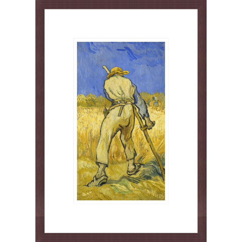 «The Reaper» par Vincent van Gogh, impression giclée encadrée, H 16,75 po x l 11,85 po