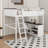 Queen Size Loft Bed With Desk,Shelf And USB