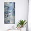 Art mural en métal luxueux «Old Port 3 Navy» par Silvia Vassileva, 24 po x 48 po-51099001