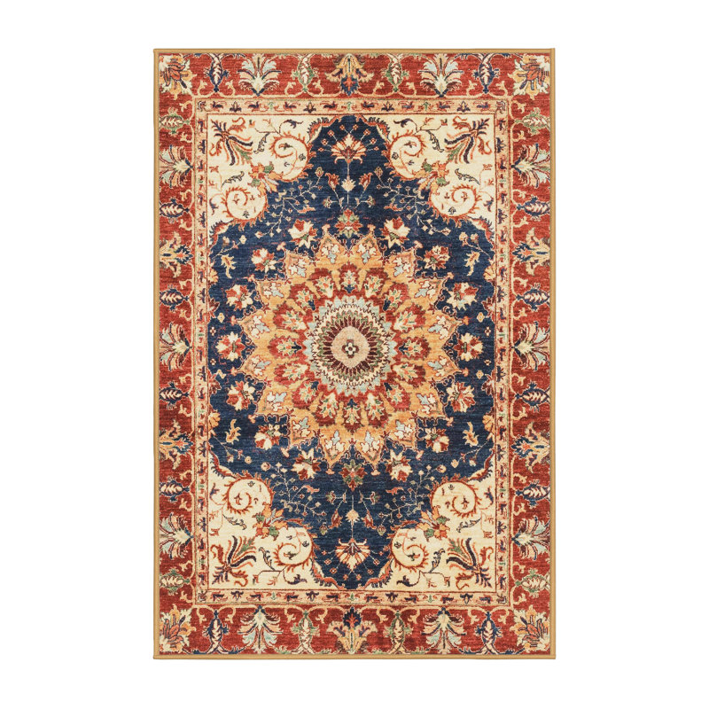 Abstract Indoor Rug, Rectangle 2' x 4'