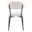 Chaise rembourrée Mira, crème