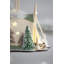 Cardboard Lit Tent Ornament Set of 6 5" x 3.5" x 4" Beige/Green