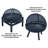 Tucca Round Steel Wood Burning Smokeless Fire Pit-1708198779
