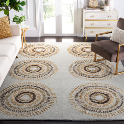 Jorie Geometric Handmade Tufted Wool Area Rug
