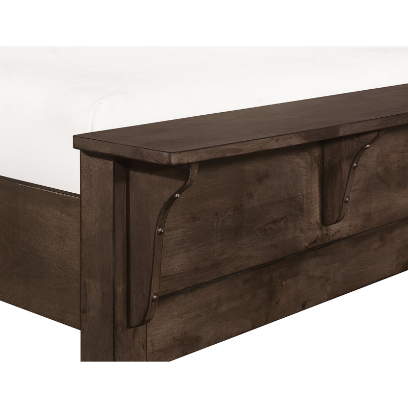 Geohagan Solid Wood Platform Bed, Queen
