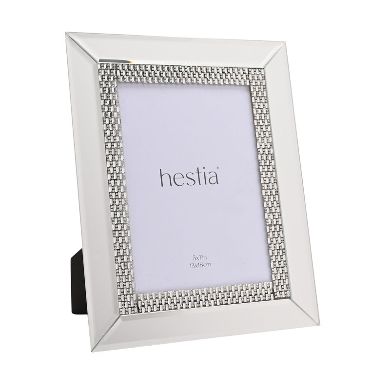 Silver Glass Picture Frame, 12.7cm x 17.8cm