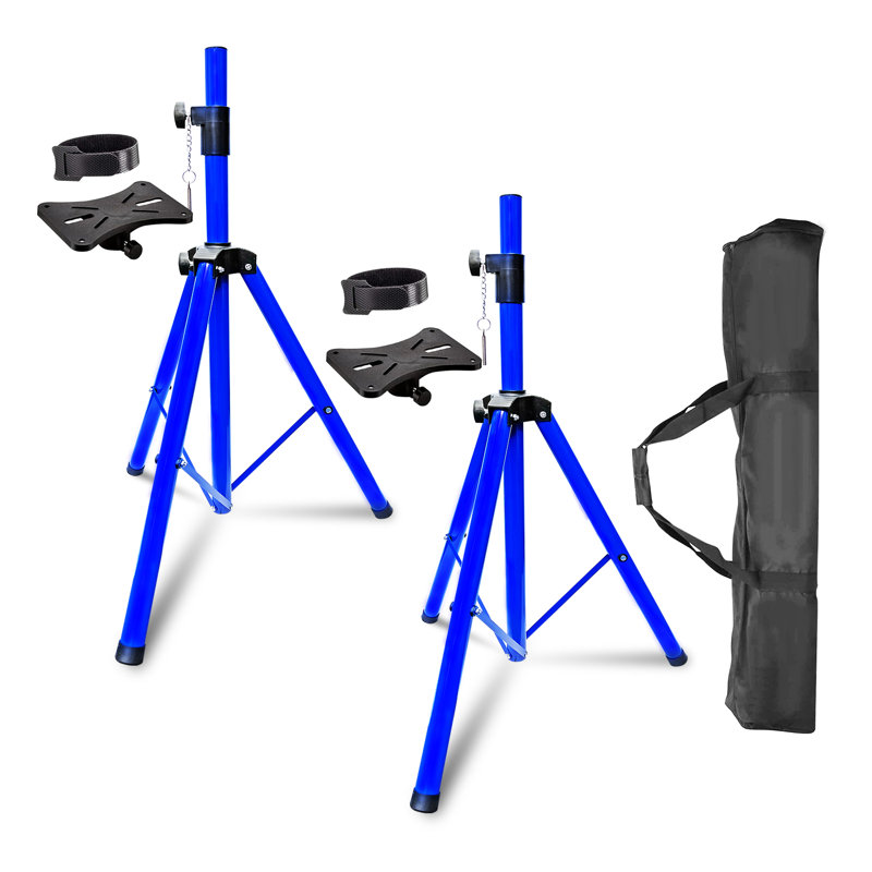 5 Core Speaker Stand Pair Tripod Heavy Duty Adjustable Up to 72 Inch DJ Studio Monitor Stands Pole Mount