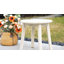 Table d'appoint ronde ronde en acacia