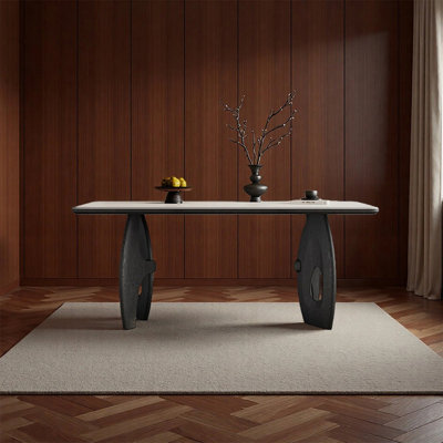 Simple high-end sintered stone dining table