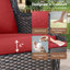 Ensemble de 2 chaises de patio en osier avec dossier haut, siège en rotin PE toutes saisons pour terrasse-2073369260-2063601263