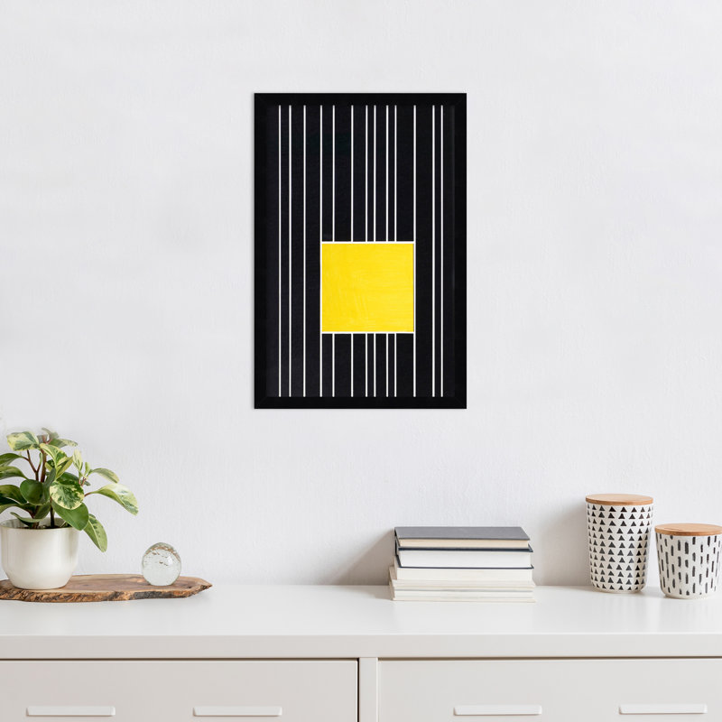 Yellow Box Self Storage by Alex Dunn, Black, 21" H x 14" W