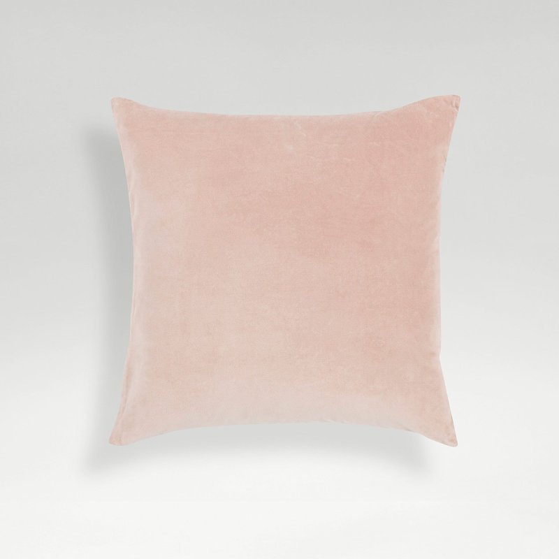 Jaipur Pillow Cover & Insert, Dusky Pink, Square 18"