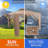 9.8 X 9.8 Feet Patio Canopy Gazebo With Neting And Double Tiered Roof