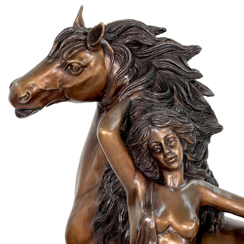 Bronze Reminiscent Lady Sculpture