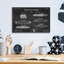 «Cigar Blueprint Vernis tableau noir», art mural en verre acrylique-2118574475