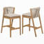 Tabourets d'extérieur, ensemble de 2