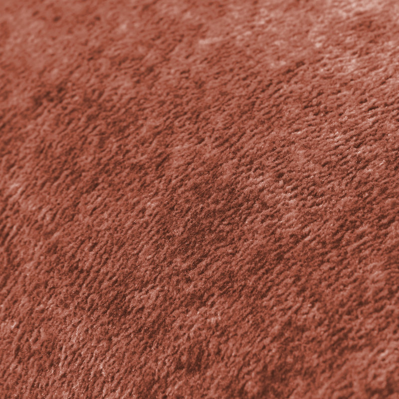 Canapé d'angle rouge-brun en velours doux sans dossier, 3 places, avec mousse haute densité 32D, design, surface antidérapante et déplaçable pour les coins café.