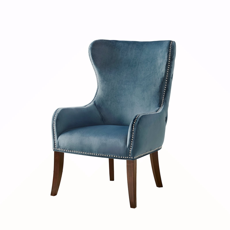 Button Tufted Back Accent Chair