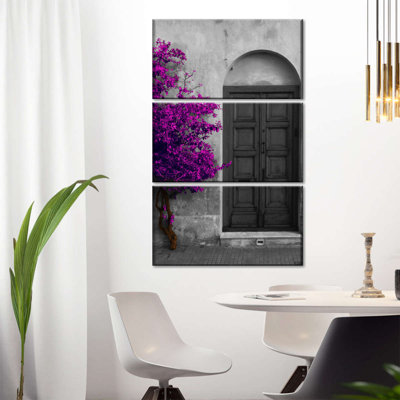 Ensemble de 3 pièces de porte rétro sur toile