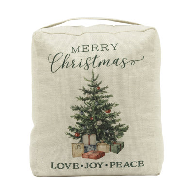 Butoir de sol en tissu Merry Christmas