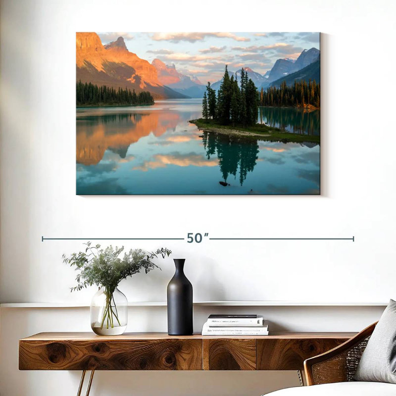 Alvord Maligne Lake Spirit Island, H 26 po x l 39 po