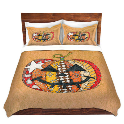 Ensemble de housse de couette citrouille