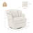 Metal Ring Barrel Chairs Mid Century Modern Fabric Accent Chairs, Swivel Barrel Chairs With Soft Padded Armrest-1403915072