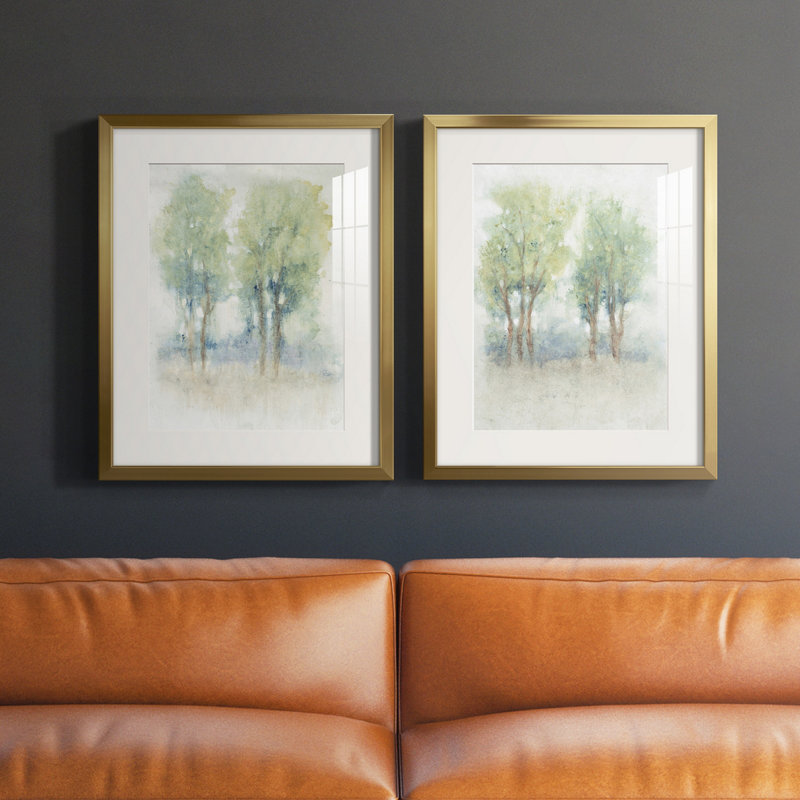«Spontane Landscape I», reproduction encadrée de qualité supérieure, prête à être accrochée