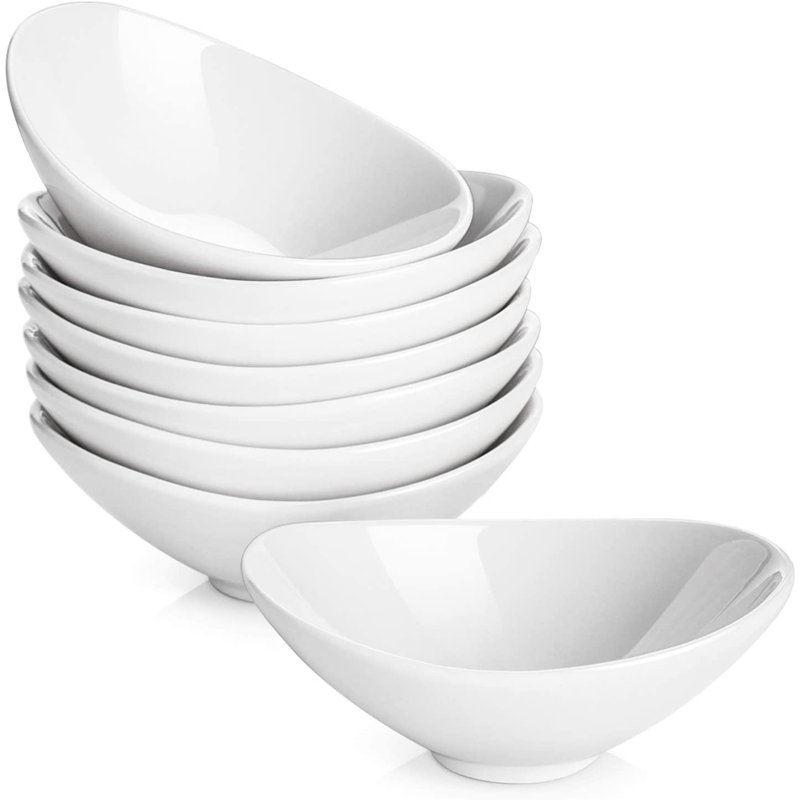 Boat Shaped 3 oz. Sauce Dish, White