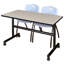 Table gigogne d'appoint Nevjana, 2 chaises empilables-32962089-32962099-32962092
