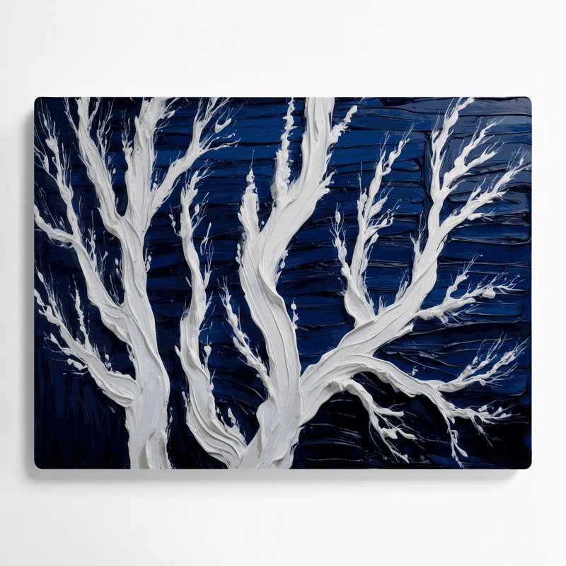 Art mural horizontal en métal rayé horizontal bleu cyprès, H 11 po x l 14 po