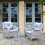 Tonry Wicker Outdoor Lounge Chair