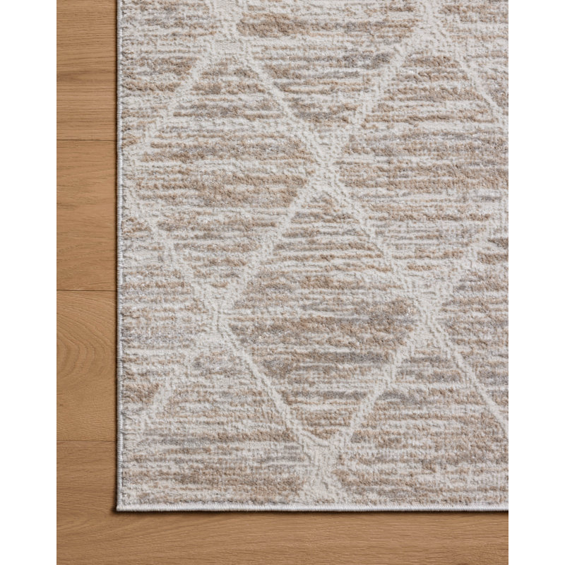 Tapis gris / beige Loloi Townes, Rectangle 6 pi 7 po x 9 pi 2 po