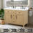  Oakford 48 Inch Bathroom Vanity with Sink, Firwood Oak – 100% Premium Solid Wood Vanity Cabinet – 1.5" Thick Quartz Countertop – Water-Resistant Finish – Fully Assembled-290144593-290144610