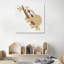 « brun clair sloth », peinture sur toile tendue-1080856503