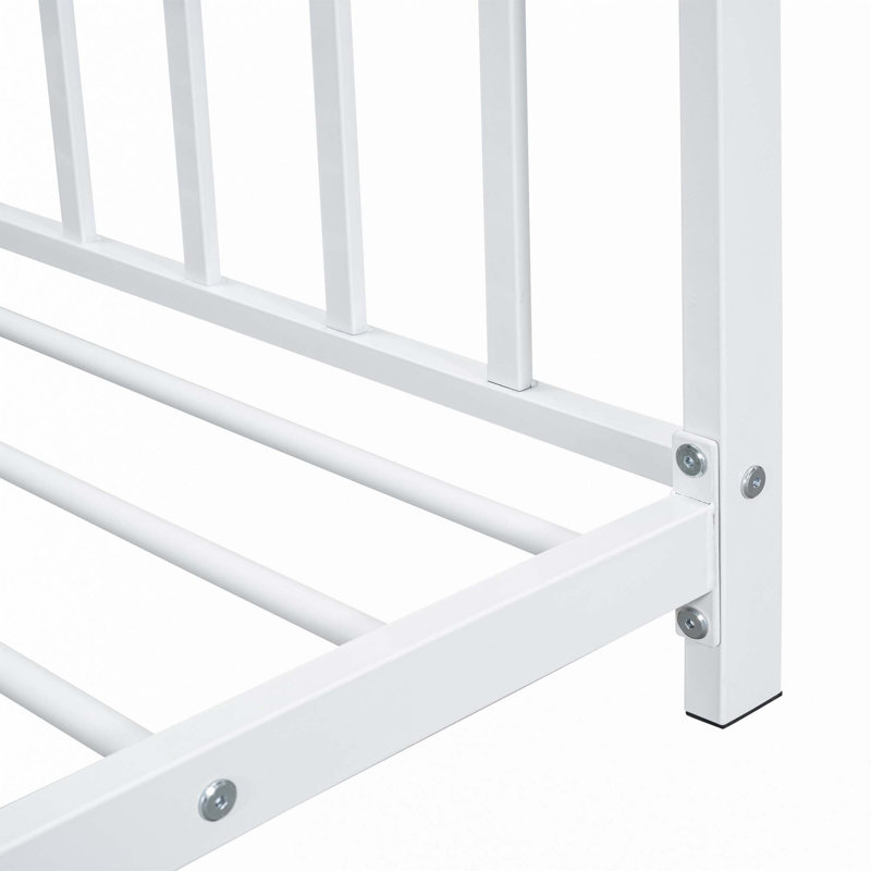 Twin Size Metal House Platform Bed