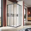 Cabine de douche carrée encadrée l 35 po x P 35 po x H 72 po