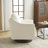 Chenille Living Room Swivel Barrel Accent Chair-1809112803