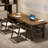Walnut Rectangular Solid Wood desk-109518508