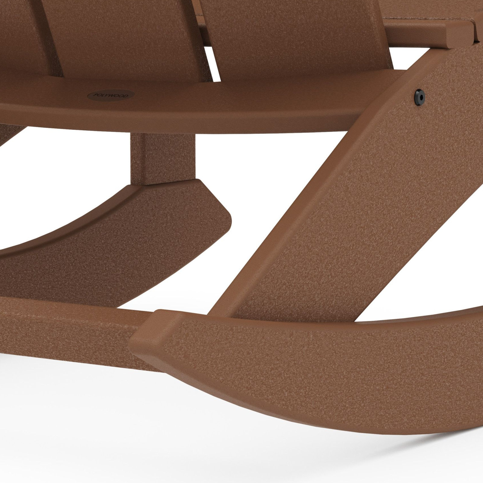 POLYWOOD® Modern Rocking Adirondack Chair, Teak