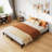6 Inch Bed Frame, Heavy Duty Metal Platform Bed Frame with Durable Iron Slat Support and Legs, No Box Spring Required, No Screws Needed, Support Up to 800 Lbs-1348998791