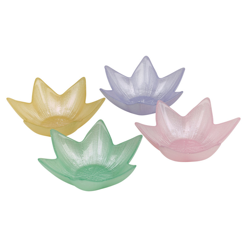 Set of Glass Star Shaped Serving Dishes