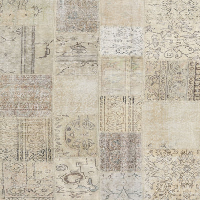 Tapis contemporain gris / beige