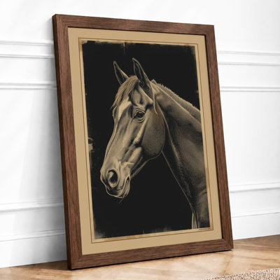 Dignified Horse Realism - Framed Print