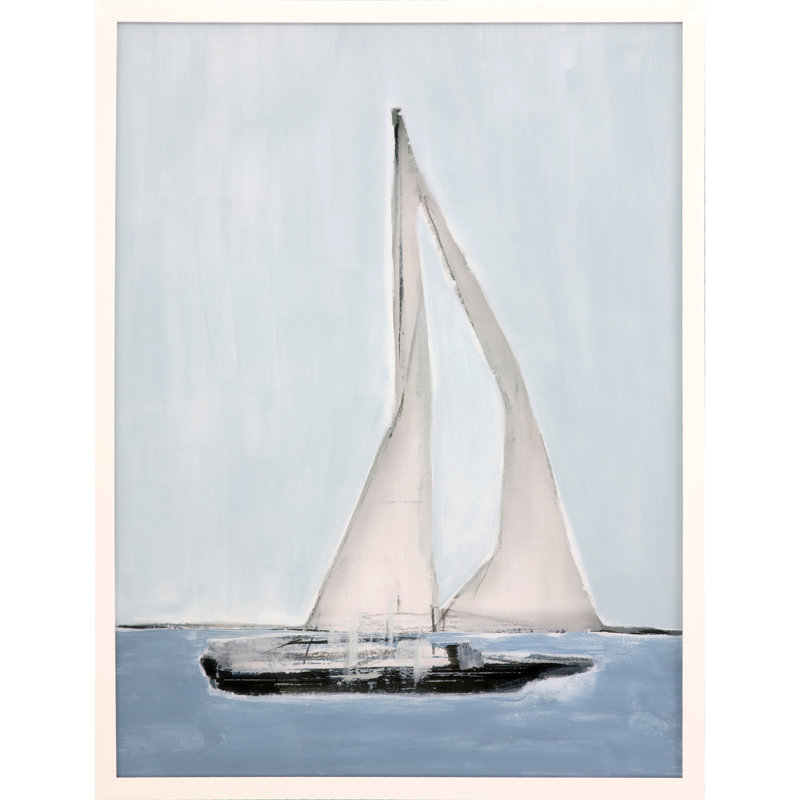 «Sailing I» par KH Studio - Peinture encadrée